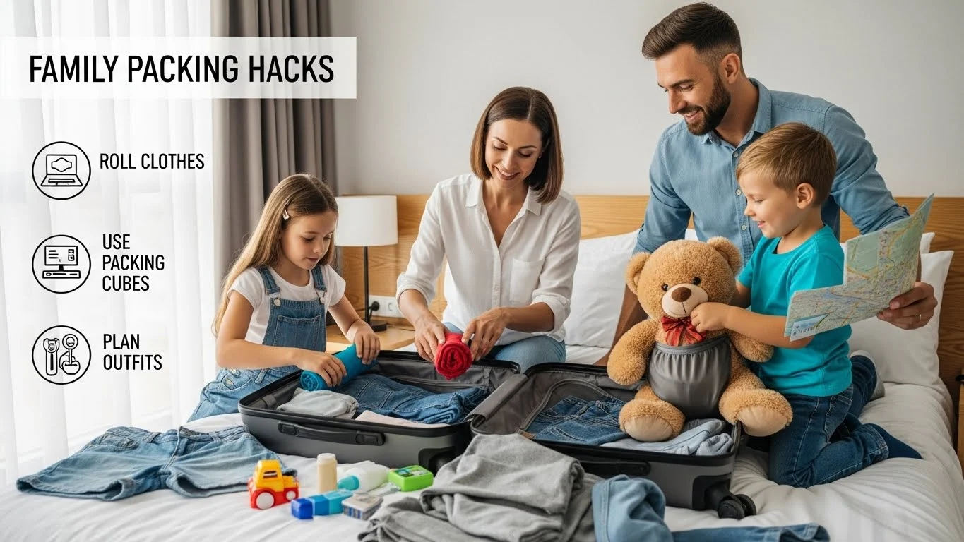 Family Packing Hacks: Travel Smart and Save Space