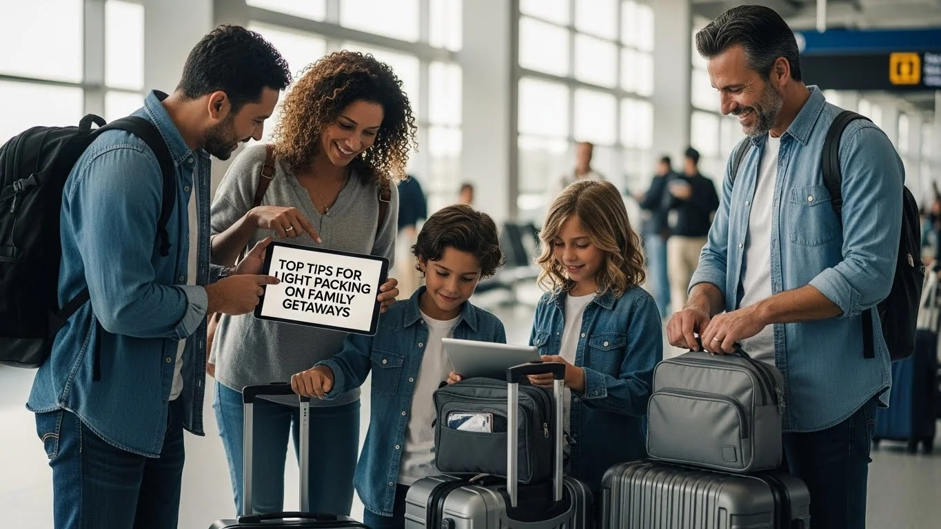 Top Tips for Light Packing on Family Getaways