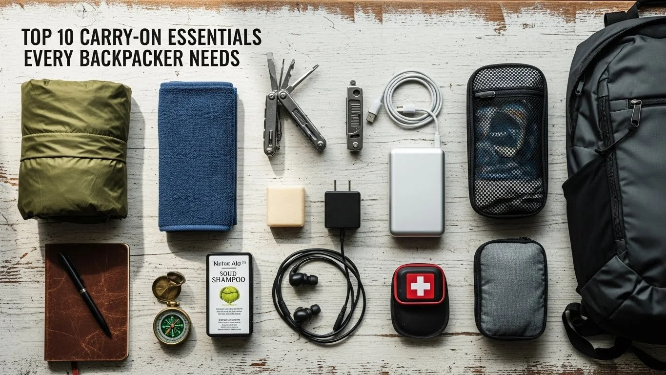 Top 10 Carry-On Essentials Every Backpacker Needs