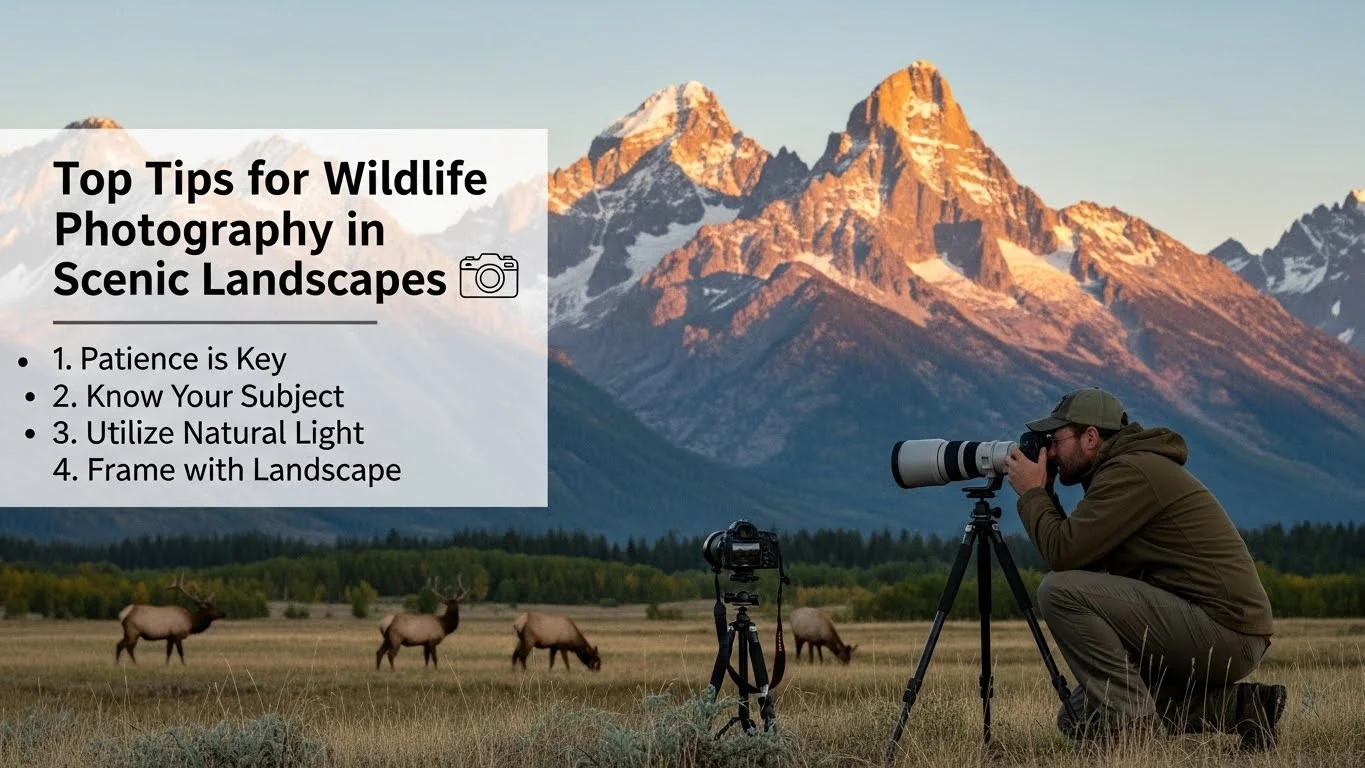 Top Tips for Wildlife Photography in Scenic Landscapes